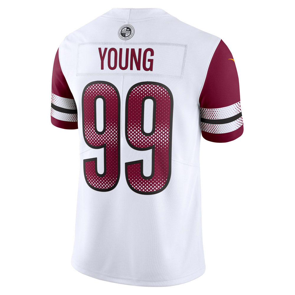 Men's Washington Commanders Chase Young Vapor Limited Jersey- White